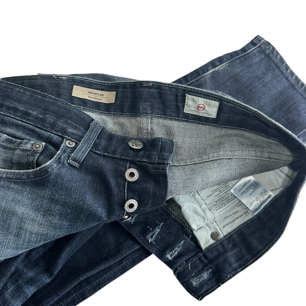 AG Adriano Goldschmied The Dylan Slim Skinny Jeans Size 29 USA Dark Wash
